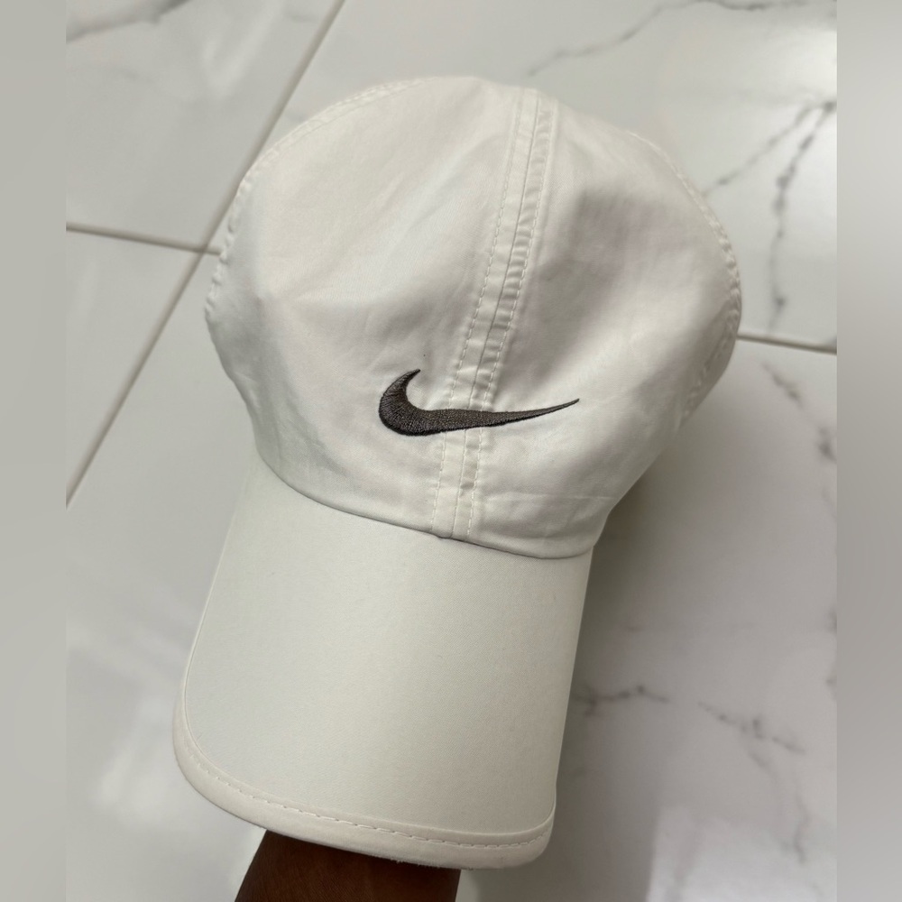 Nike Classic White Cap with Black Swoosh